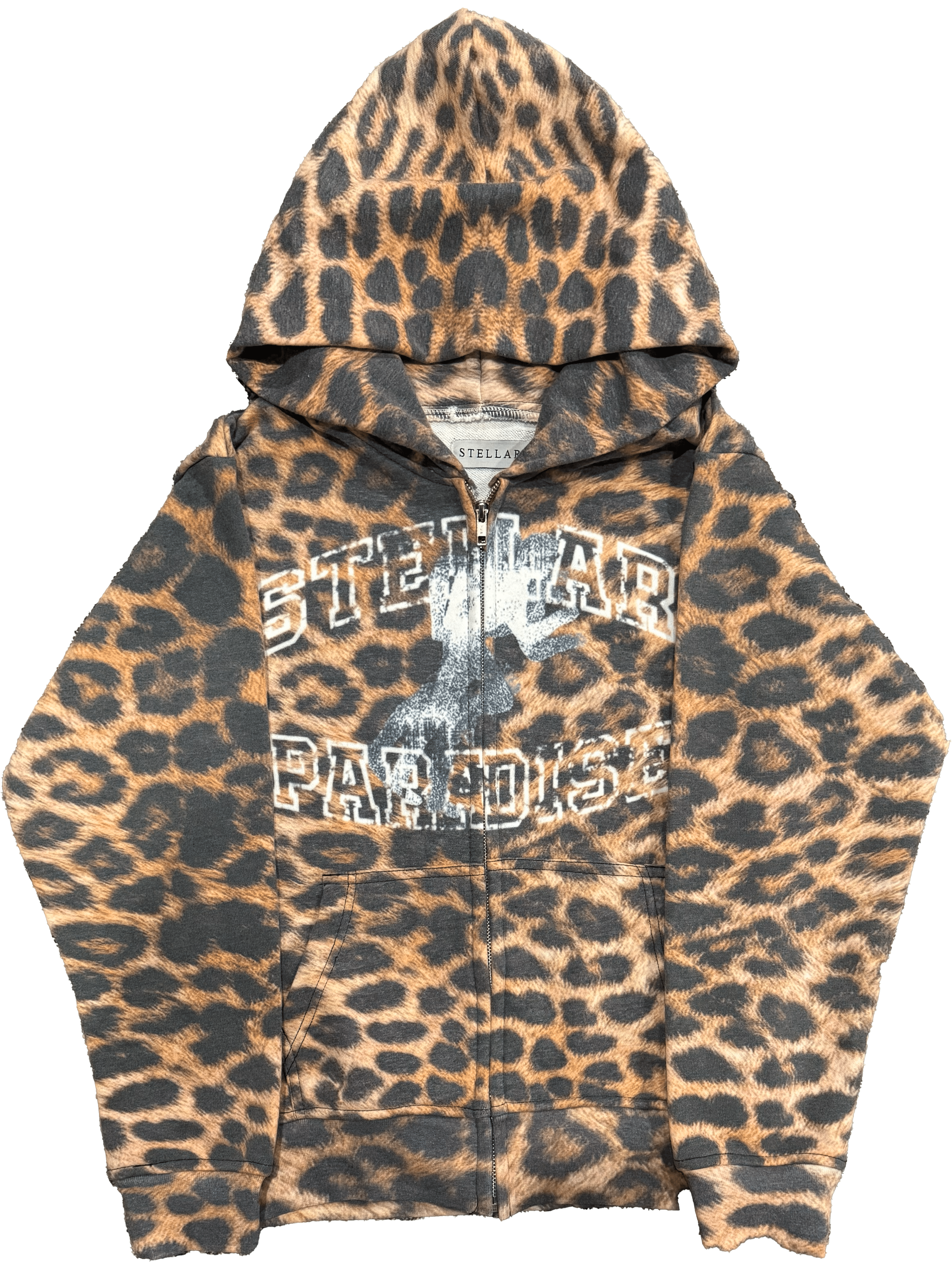 S1.Cheetahprint Hoodie Zip Up